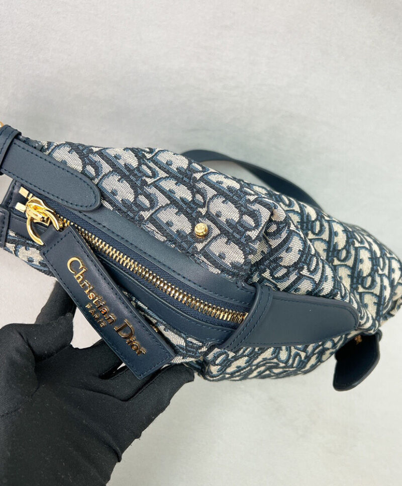 Christian Dior Small D-Journey Bag Dark Blue